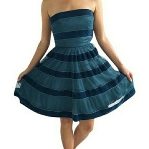 Teal Velvet Betsey Johnson Dress